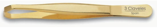 Pinza Depilar Cangrejo Dorada 9 cm Pinza Depilar Cangrejo Dorada 9 cm
