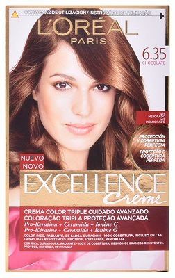 L'Oreal Paris Permanent Creme Hair Color Excellence # 6,35-Chocolate