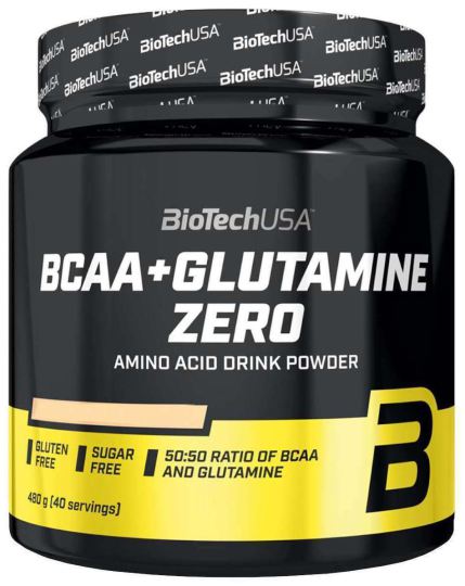 BCAA + Glutamine zero peach ice tea 480 gr BCAA + Glutamine zero peach ice tea 480 gr