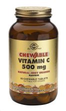 Vitamin C 500 mg Chewable 90 Tablets - Juicy Orange Flavor