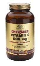 Vitamin C 500 mg Chewable 90 Tablets - Juicy Orange Flavor