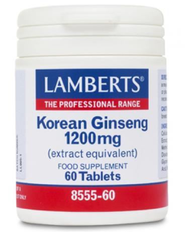 Korean Ginseng 60 Capsules 1200 mg Korean Ginseng 60 Capsules 1200 mg