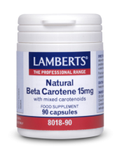 Natural Beta Carotene 90 Capsules 15 mg