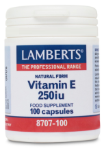 Natural Form Vitamin E 250iu - 100 Capsules