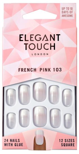 French Pink 103 False Nails 24 units