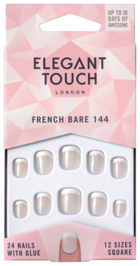 French Bare 144 False Nails 24 units