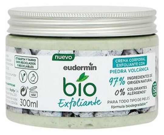 Crema corporal exfoliante piedra volcánica bio 300 ml Crema corporal exfoliante piedra volcánica bio 300 ml